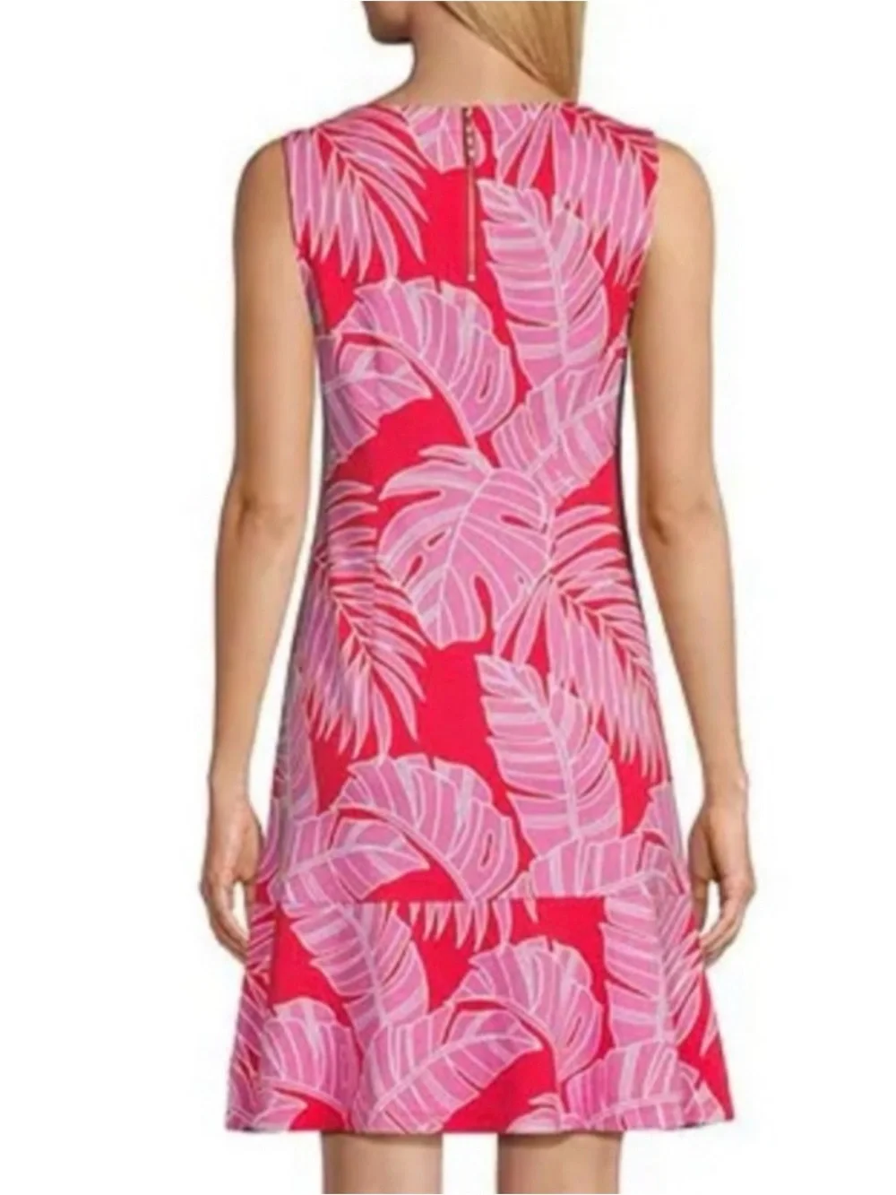 NEW! Tommy Bahama Darcy Tropical Palm Print Stretch Sleeveless Dress XL